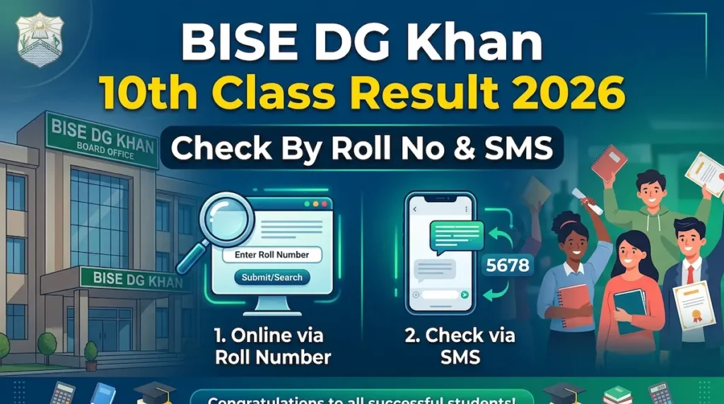 Bise DG Khan 10th Class Result 2026 – Check By Roll No & SMS