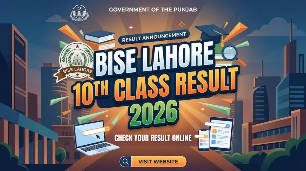 Bise Lahore 10th Class Result 2026 – Check By Roll No & SMS
