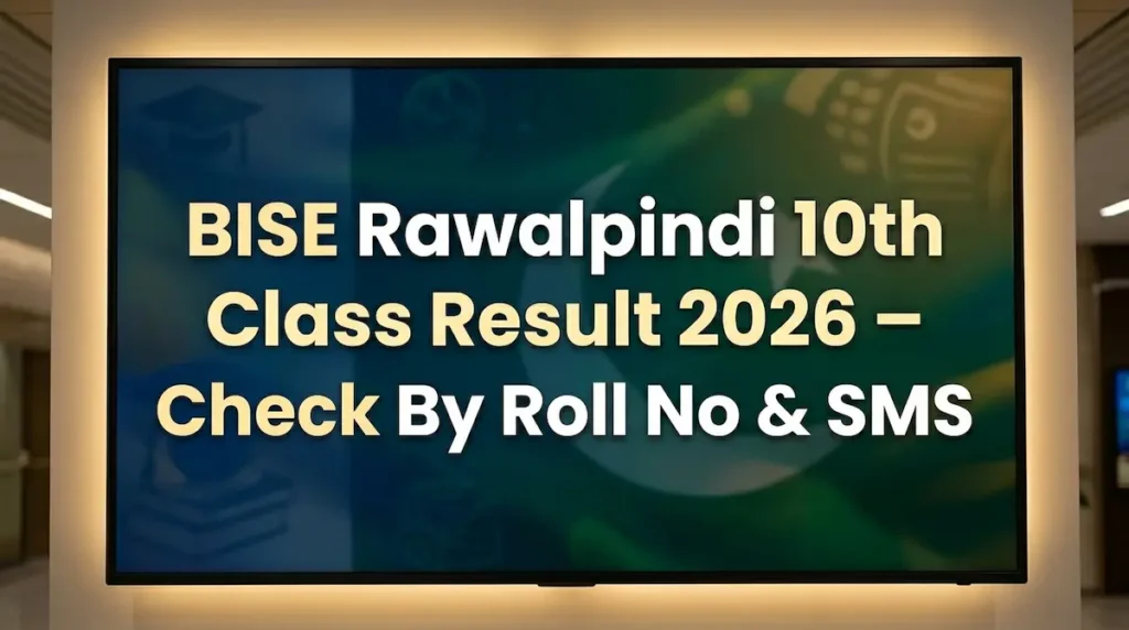 Bise Rawalpindi 10th Class Result 2026 – Check By Roll No & SMS
