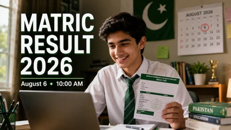 Matric result 2026 date announcement on August 6 for Punjab boards