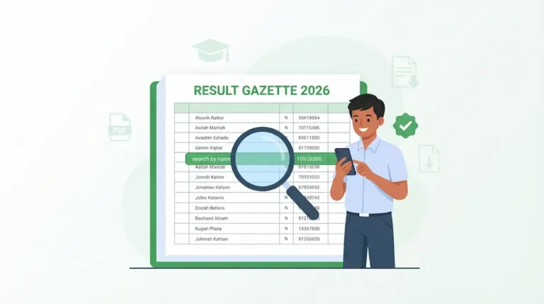 Matric Gazette PDF Check Result Without Roll No 2026