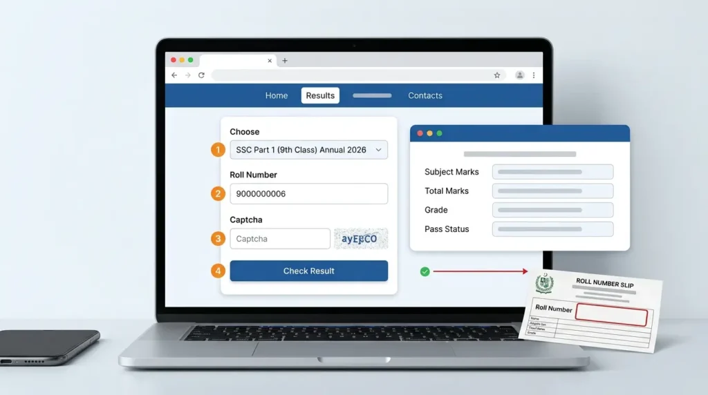 How to Check 9th Class Result 2026 by Roll Number